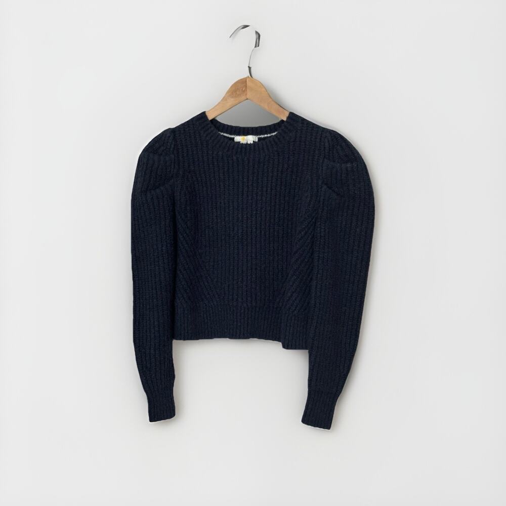 BODEN Women Navy Knitted Short Crew Neck Sweater Jumper Size‎ S